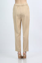 ميكا بنطلون رسمي هاي ويست بزراير على الخصر وسحاب طويل نسائي