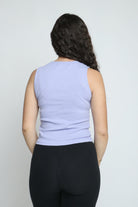 ميكا بلوزة سادة كت قصيرة برقبة دائرية نسائي