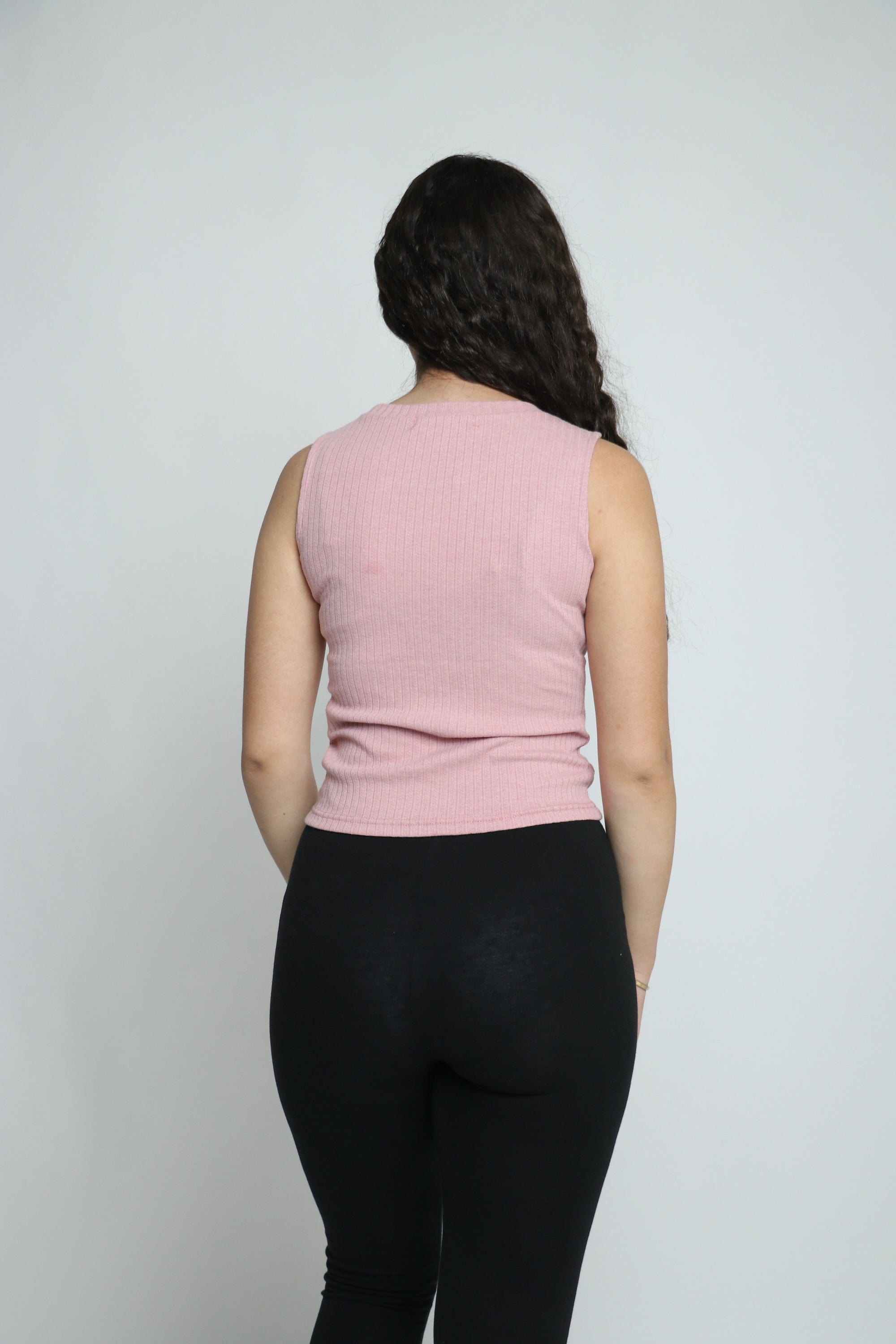 ميكا بلوزة سادة كت قصيرة برقبة دائرية نسائي