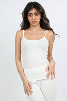 ميكا توب حمالات سادة نسائي