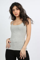 ميكا توب حمالات سادة نسائي