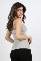 ميكا توب حمالات سادة نسائي