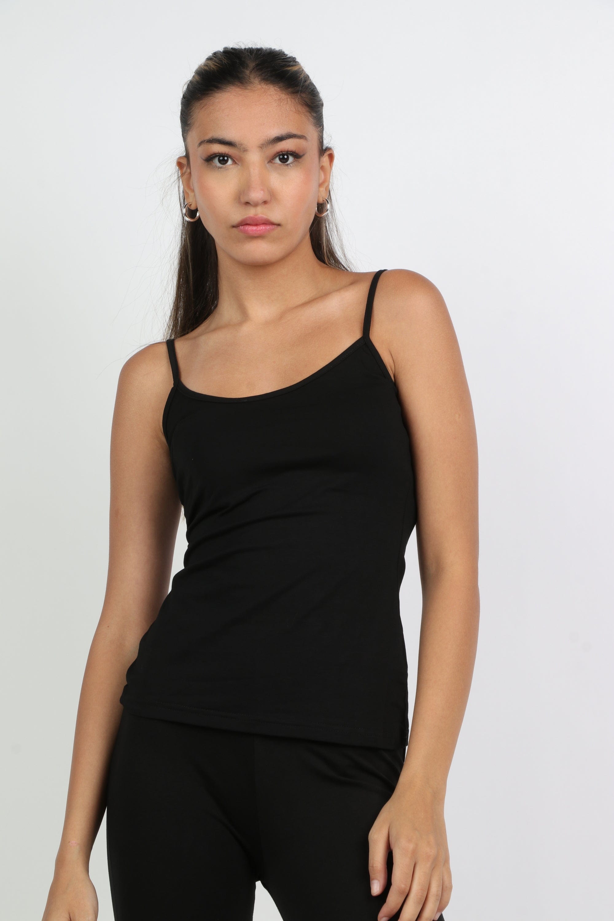 ميكا توب حمالات سادة نسائي