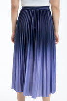 ميكا تنورة ميدي بليسيه خصر مرتفع