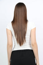 ميكا بلوزة سادة ضيقة كم قصير رقبة دائرية نسائي