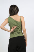 ميكا بلوزة حمالة رفيعة وعريضة نسائي