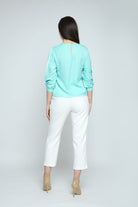 نتشي بنطلون قصير بأزرار من الخصر نسائي