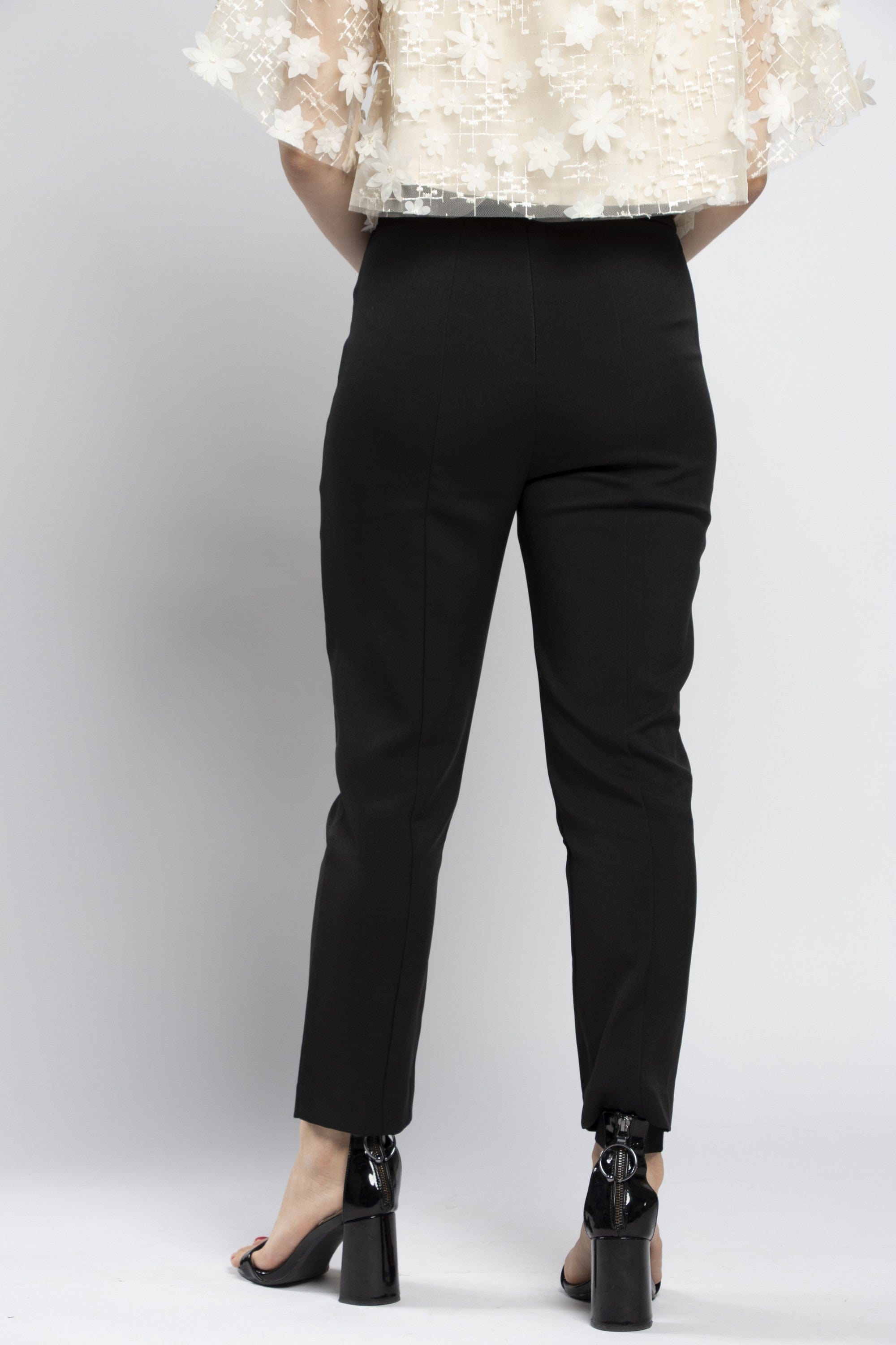 نتشي بنطلون كلاسيك سادة طويل نسائي