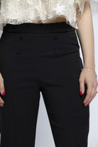 نتشي بنطلون كلاسيك سادة طويل نسائي