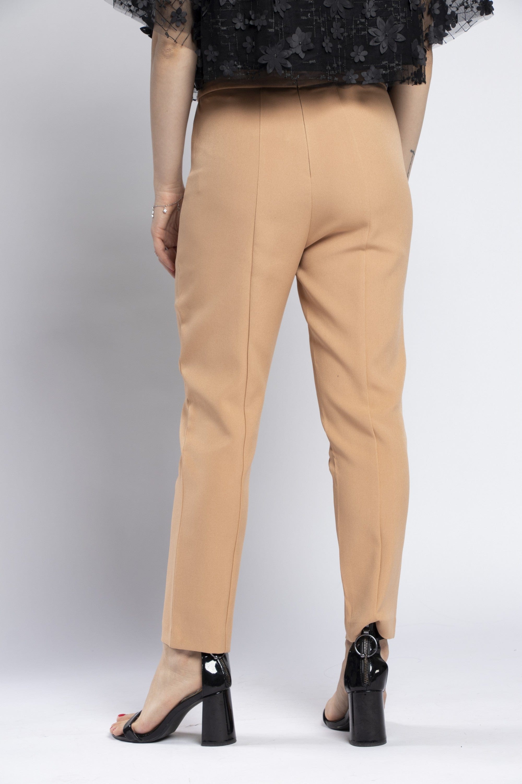 نتشي بنطلون كلاسيك سادة طويل نسائي