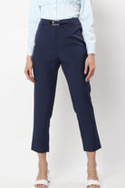 نتشي بنطلون قماش كلاسيك حريمي بحزام صغير