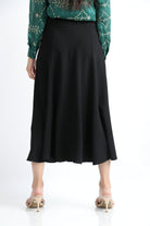 نتشي تنورة ميدي رسمية مزين بحزام مدمج