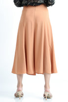 نتشي تنورة ميدي رسمية مزين بحزام مدمج