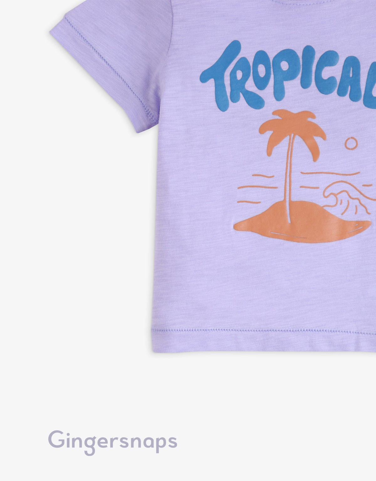 جينجرسنابس تي شيرت صيفي مطبوع أولاد رضع بنفسجي