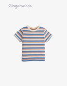 جينجرسنابس تي شيرت مخطط أولاد رضع أزرق