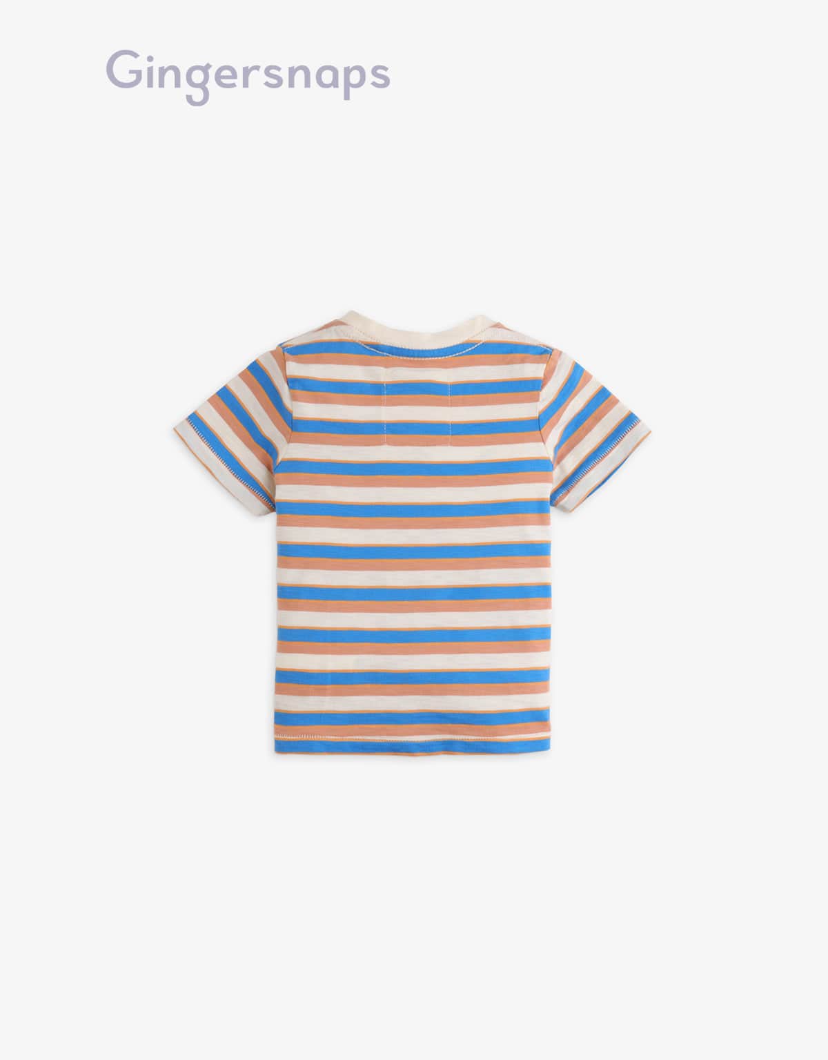 جينجرسنابس تي شيرت مخطط أولاد رضع أزرق
