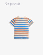 جينجرسنابس تي شيرت مخطط أولاد رضع أزرق