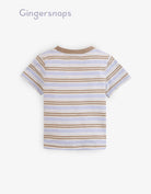 جينجرسنابس تي شيرت أولاد رضع صيفي مخطط متعدد الألوان