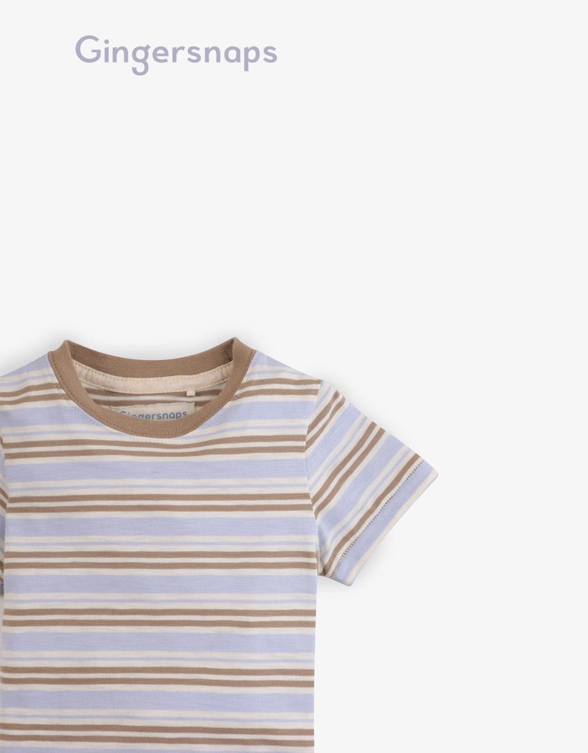 جينجرسنابس تي شيرت أولاد رضع صيفي مخطط متعدد الألوان