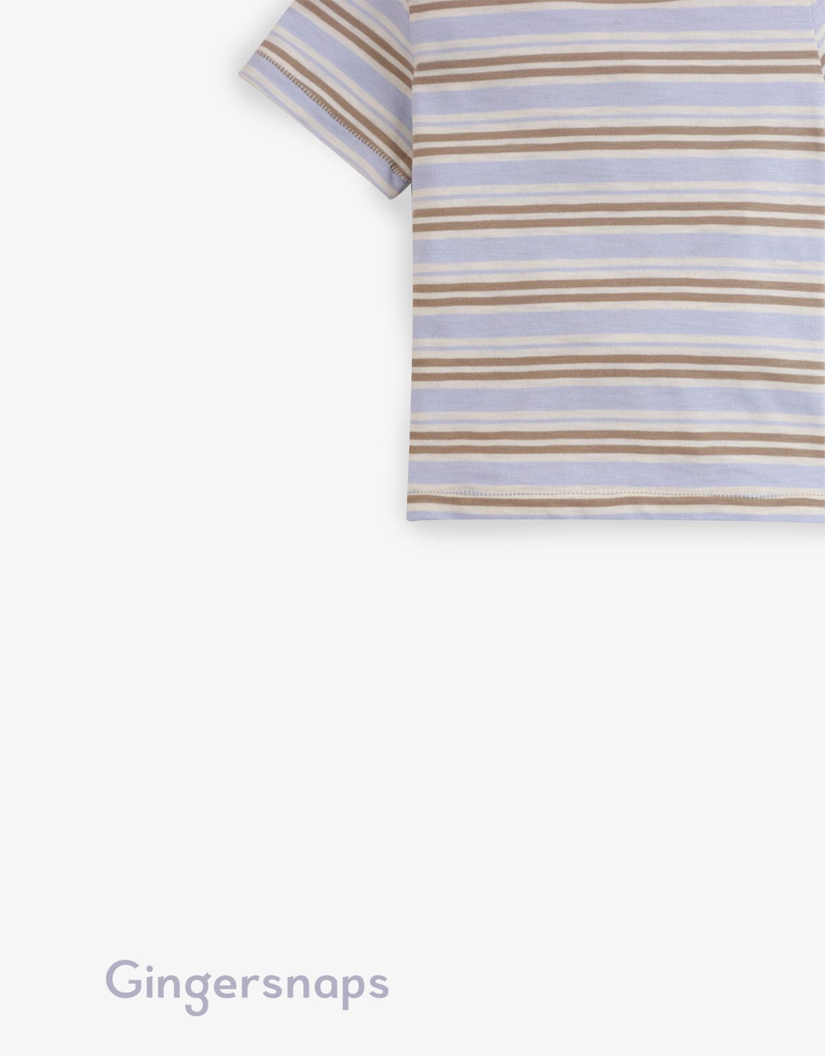 جينجرسنابس تي شيرت أولاد رضع صيفي مخطط متعدد الألوان