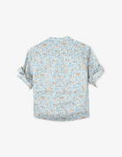 جينجرسنابس قميص مشجر بأزرار أمامية كم طويل برقبة دائرية ولادي متعدد الألوان