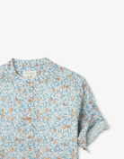 جينجرسنابس قميص مشجر بأزرار أمامية كم طويل برقبة دائرية ولادي متعدد الألوان