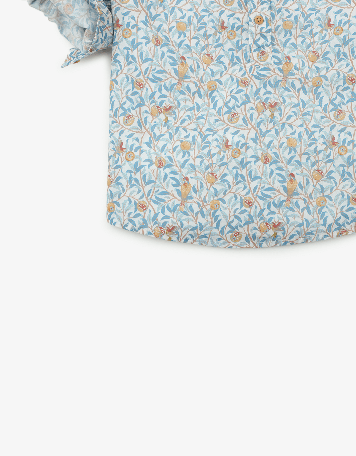 جينجرسنابس قميص مشجر بأزرار أمامية كم طويل برقبة دائرية ولادي متعدد الألوان