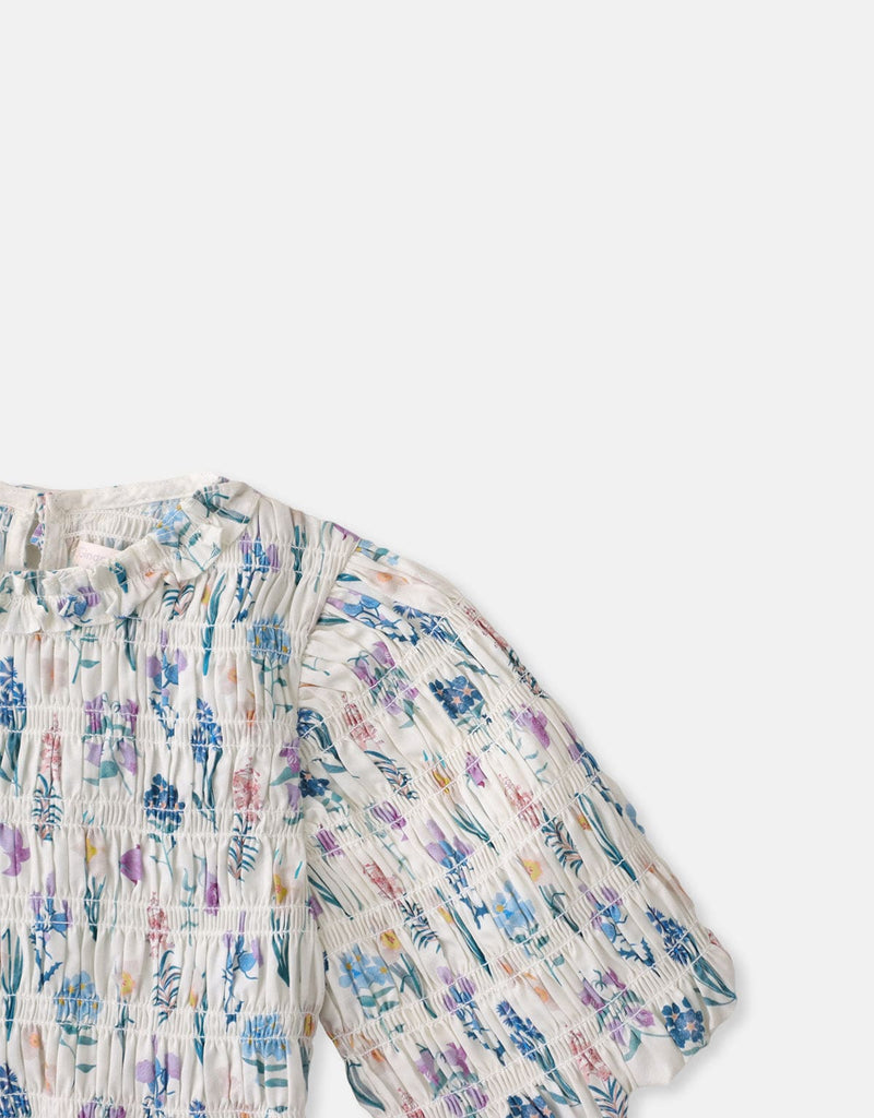 جينجرسنابس بلوزة منقوشة على شكل فراشة بناتي متعدد الألوان