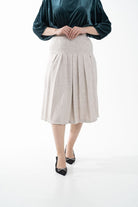 نتشي جيبة رسمية نسائية بليسية عريض