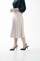 نتشي جيبة رسمية نسائية بليسية عريض