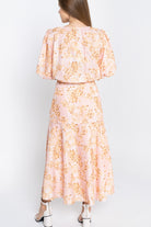 نتشي تنورة ميدي مشجرة كلوش نسائي