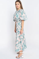 نتشي تنورة ميدي مشجرة كلوش نسائي