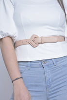 نتشي حزام جلد حريمي للخصر