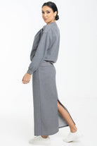 نتشي توب نسائي فضفاض بياقة دائرية