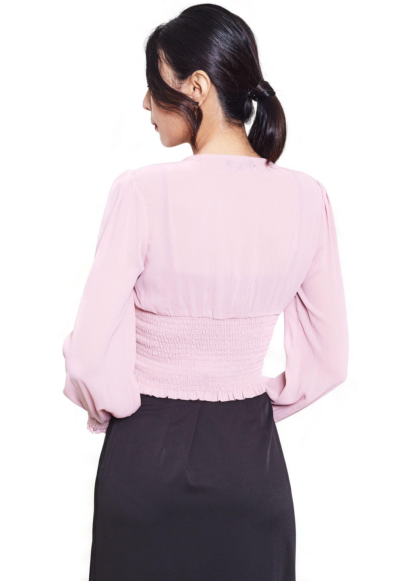 نتشي كارديجان مخصر بأزرار أمامية 3/4 كم طويل