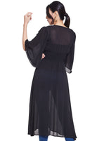 نتشي كارديجان سادة مخصر 3/4 كم واسع