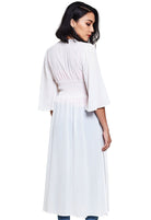 نتشي كارديجان سادة مخصر 3/4 كم واسع