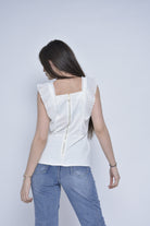 نتشي بلوزة فراشة نسائية سوداء