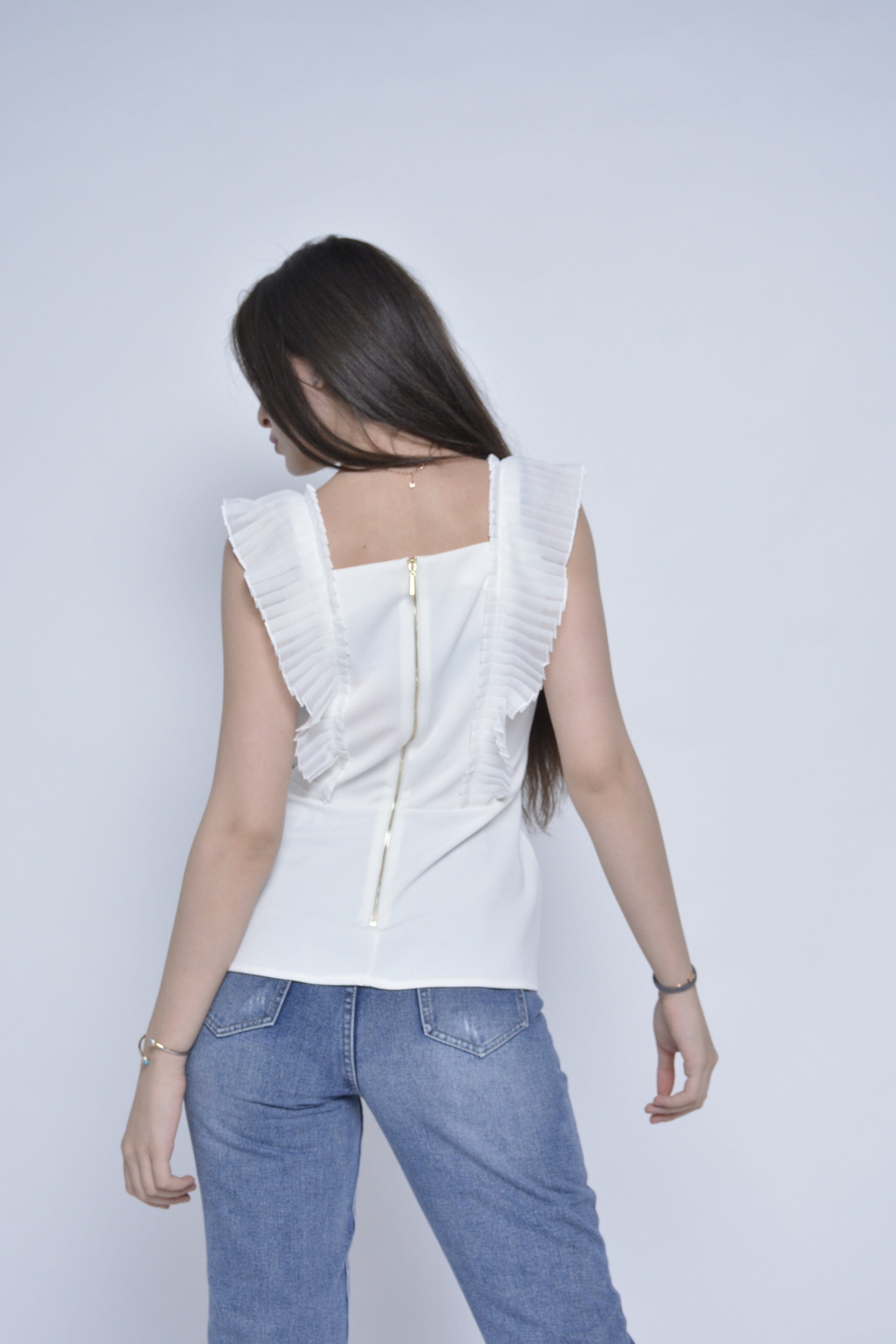 نتشي بلوزة فراشة نسائية سوداء