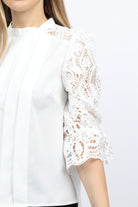 نتشي بلوزة كلوش 3/4 كم دانتيل نسائي