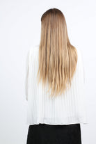 نتشي بلوزة كلاسيك بكسرات صغيرة كلوش 3/4 كم نسائي