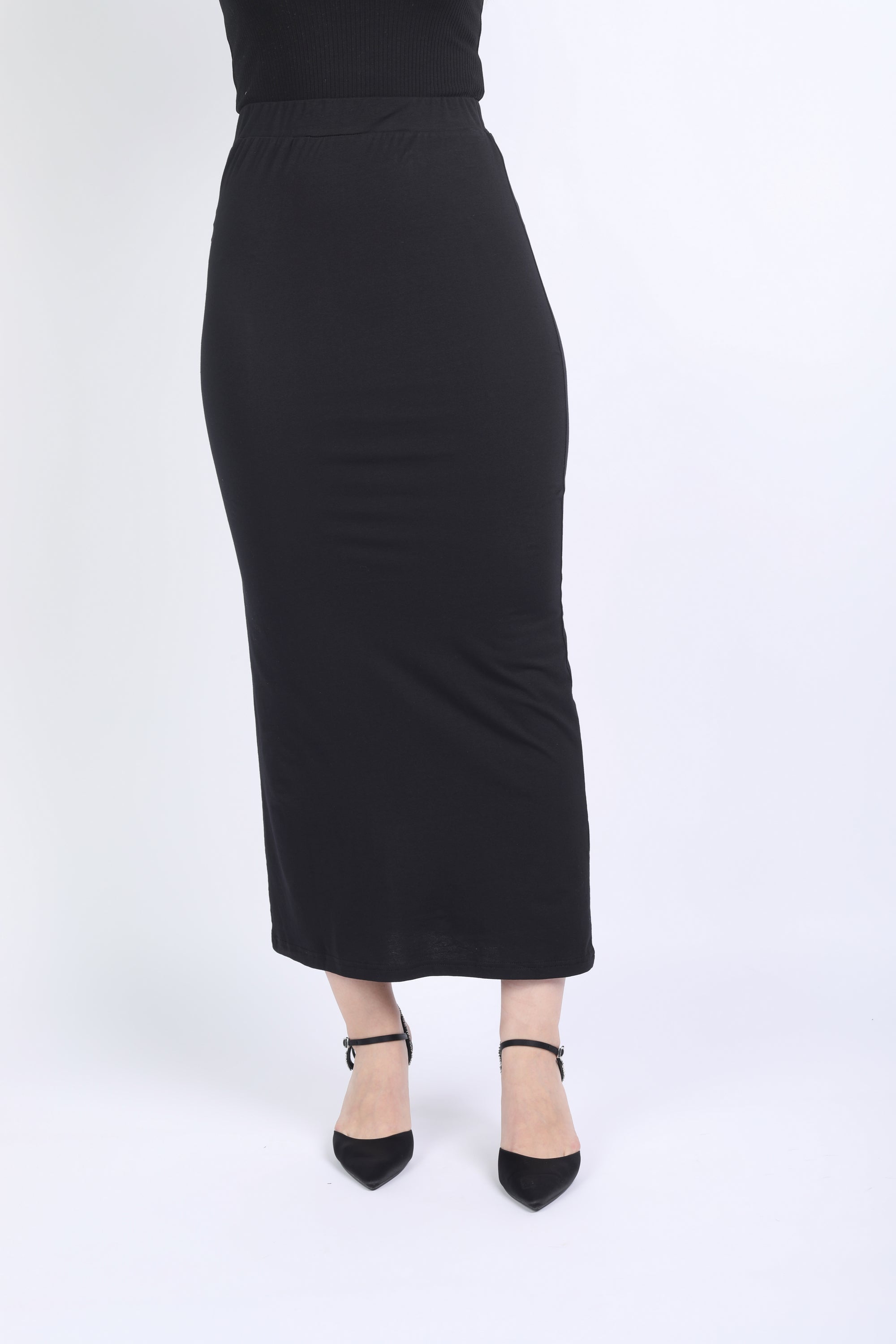 نتشي تنورة سكيني طويلة هاي ويست نسائية