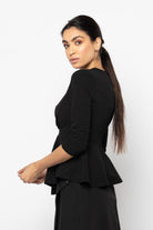 نتشي بلوزة 3/4 كم بخصر ملفوف