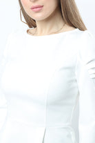 نتشي بلوزة نسائي 3/4 كم برقبة دائرية