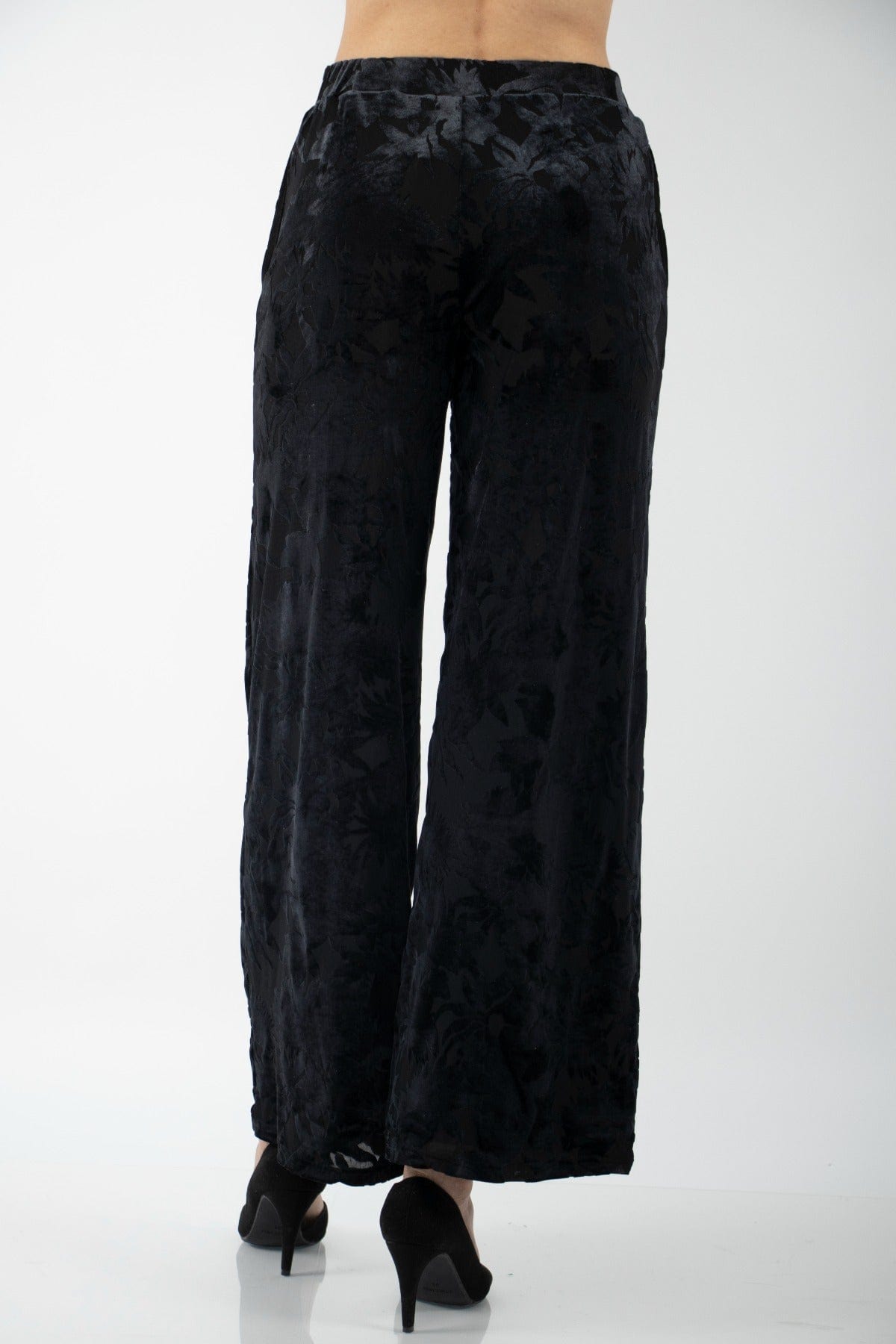 نتشي بنطون مخملي نسائي طويل