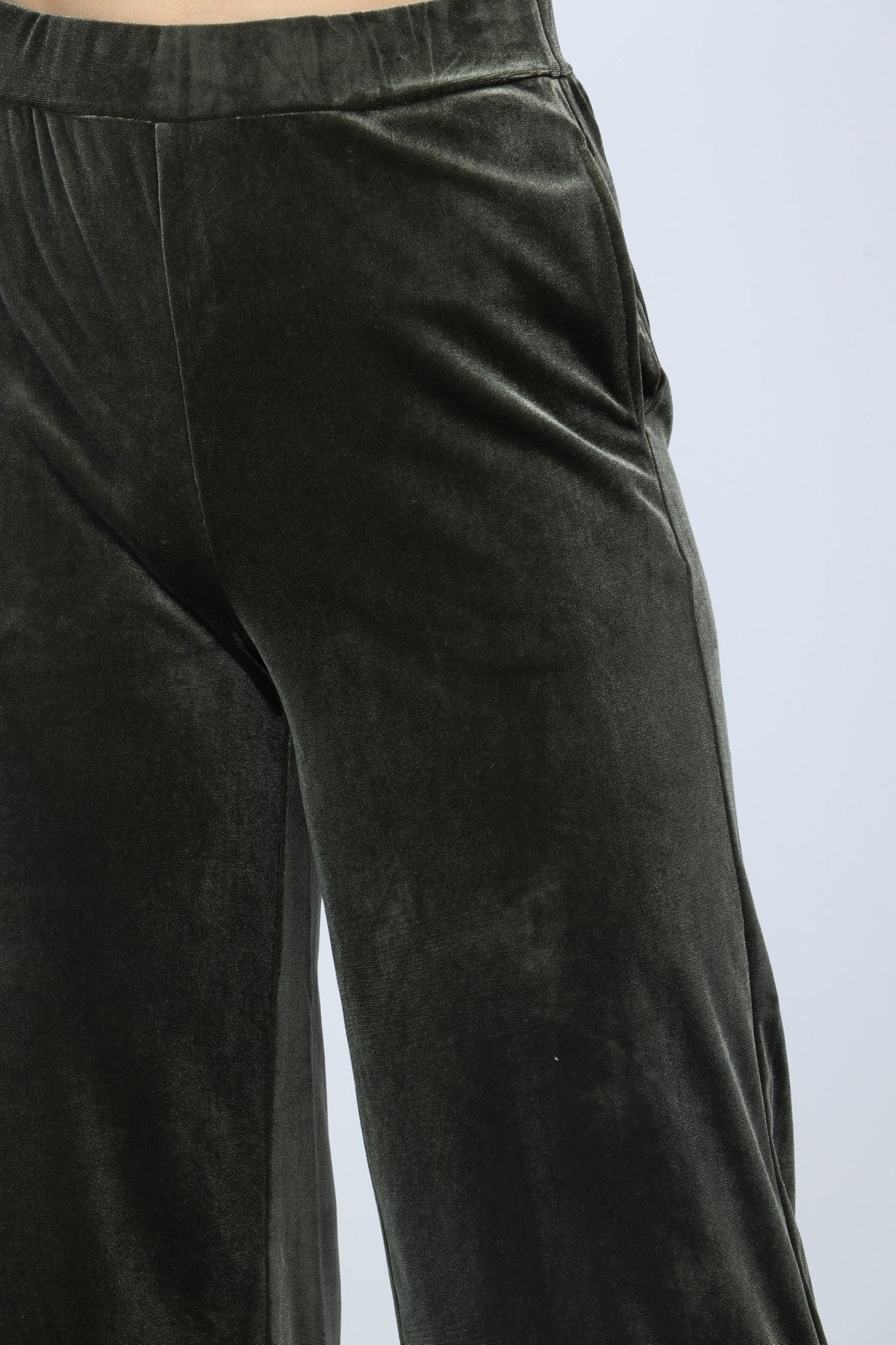 نتشي بنطلون مخملي طويل واسع نسائي