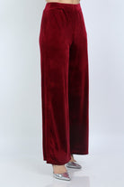 نتشي بنطلون مخملي طويل واسع نسائي