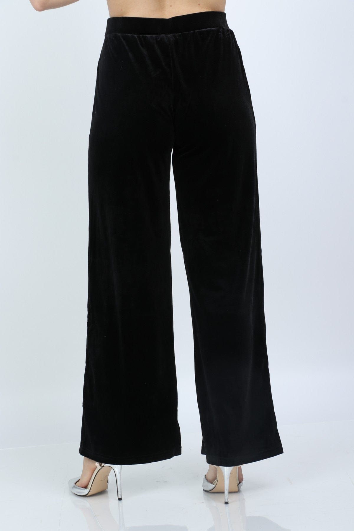 نتشي بنطلون مخملي طويل واسع نسائي