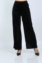 نتشي بنطلون نسائي بجيوب هاي ويست وايد ليج طويل نسائي