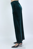 نتشي بنطلون نسائي بجيوب هاي ويست وايد ليج طويل نسائي